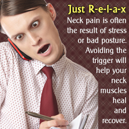 how to cure neck pain